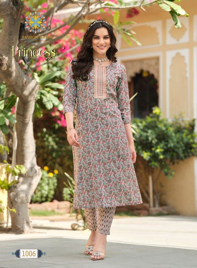 Princess Vol 1 By Passion Tree Cotton Kirti With Bottom Wholesale Market In Surat